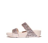 Fitflop Sandali da donna Lulu Multi Tonal Glitter SlidesWedge, Mix di rose nude, 42 EU