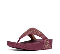 Fitflop Sandali da donna Lulu Multi-Tonal Glitter Toe-Post, Mix di rubini, 40 EU