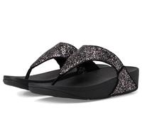 Fitflop Lulu Multi-Tonal Glitter Toe-Post Sandals, Sandali Donna, Nero, 40 EU