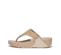 Fitflop Sandali da donna Lulu Shimmerlux Toe-post, Beige latte, 36 EU