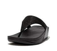 Fitflop Sandali da donna Lulu Shimmerlux Toe-post, Tutto nero, 43 EU