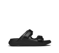 Fitflop Sandali da uomo F-mode Go regolabili a due barre SlidesSlide, Tutto nero, 42 EU
