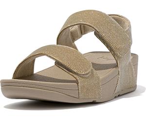 FitFlop Sandali donna Lulu Adjustable Shimmerlux Back-Strap Sandals GA2 EUR 37 Beige