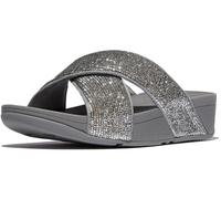 FitFlop Sandali donna Lulu Crinkled-Shimmer Cross Slides E1B 36 argento