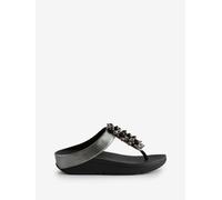 Fitflop Fino Sandali con Punta a Sfera, Donna, Peltro Nero, 42 EU