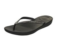 Fitflop Iqushion Sparkle, Scarpe da Spiaggia e Piscina Donna, Black R08 001, 39 EU