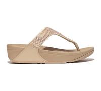 Fitflop Sandali Lulu con Puntale in Cristallo impreziositi, Donna, Beige Latte, 43 EU