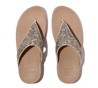 Fitflop Lulu Multi-Tonal Glitter Toe-Post Sandals, Sandali Donna, Mix Beige Classico, 38 EU
