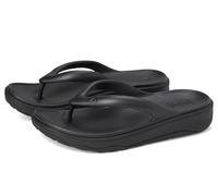 Fitflop Relieff Recovery Toe-Post Sandali, Infradito Donna, Nero, 42 EU