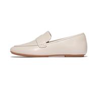 Fitflop Scarpa Mocassini Donna Delicato in Pelle Morbida, Beige, 3 UK Narrow