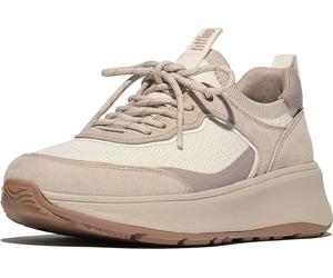 FitFlop Scarpe da donnars F-Mode Suede/Knit Flatform Slip-ON Laced IV1 EUR 38 Beige