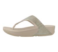Fitflop Lulu Shimmerglitz Toe Post Sandals Beige EU 40 Donna