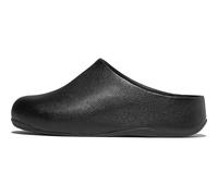 Fitflop Shuv Tumbled-Leather Clogs, Ciabatte Donna, Interamente Nero, 39 EU