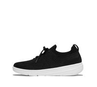 Fitflop Sneakers da Donna Super-Q Knit Slip-ON con Lacci, Nero, 36 EU