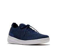 Fitflop Sneakers Donna Super-q Knit Slip-on con Lacci, Blu Navy Metallizzato Mezzanotte, 37 EU