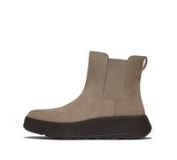 Fitflop Stivaletti Chelsea da donna F-Mode in pelle scamosciata, colore tortora, taglia 37, Tortora, 37.5 EU