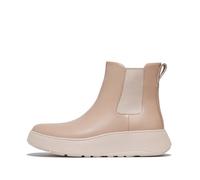 Fitflop F-Mode Leather Flatform Chelsea Boots, Stivali Donna, Beige Classico, 38 EU