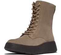 FitFlop Stivali da donna F-Fashion Suede Lace-UP Flatform Ankle Boots E1U EUR 42 Beige