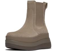 FitFlop Stivali da donna F-Mode Stack Suede Chelsea Boots E2K EUR 40 Beige