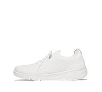 Fitflop Super-q Knit Slip-on Laced Sneakers, Scarpe da Ginnastica Donna, Bianco, 43 EU