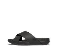 Fitflop Surfer Mens Tumbled-leather Cross Slides Sandali a ciabattaUomo