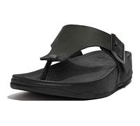 Fitflop TRAKK II Mens Buckle Leather Toe-Post Sandals, Sandali Uomo, Nero, 40 EU