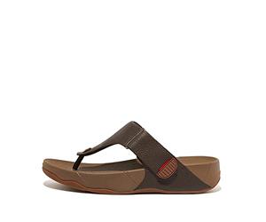 Fitflop Trakk II - Sandali infradito da uomo, Marrone cioccolato, 45 EU