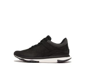 Fitflop Vitamina Ffx Uomo Perf Nubuck Sport SneakersShoe, Colore: Nero e Crema., 43 EU