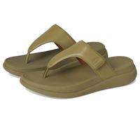 Fitflop F-Mode Go Adjustable Flatform Toe-Post Sandals, Sandali Donna, Oliva, 39 EU