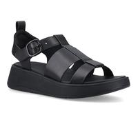 Fitflop Women's F-Mode Leather Flatform Fisherman Sandals, Nero, 6.5 UK Narrow