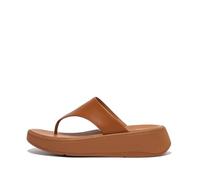 Fitflop F-Mode-Sandali con Punta Piatta in Pelle, Donna, Marrone Chiaro, 40 EU