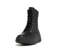 Fitflop Stivali F-mode Leather Lace-up Flatform Ankle