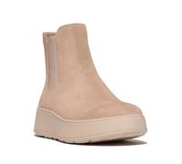 Fitflop Women's F-Mode Suede Flatform Chelsea Boots, Classic Beige, 43 EU