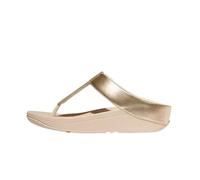 Fitflop Fino Glitterdust Metallic Toe-Post Sandals, Sandali Donna, Oro, 39 EU