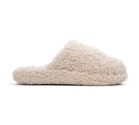 Fitflop Women's Iqushion D-Luxe Padded Teddy Slipper Mules Shoe, Milk Ice, 38 EU