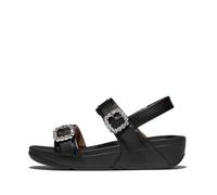 Fitflop Women's Lulu Crystal-Buckle Leather Back-Strap Sandals