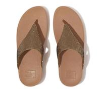 Fitflop Women's Lulu Glitterball Toe-Post Sandals, Oro, 39 EU