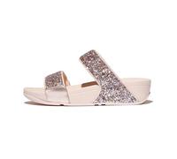 Fitflop Women's Lulu Multi-Tonal Glitter Slides Sandal, rosa, 41 EU