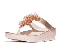 Fitflop Women's Rumba Starburst-Bead Metallic Toe-Post Sandals, Nude Rose, 41 EU