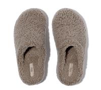 Fitflop Zoccoli da Donna SHUV Curly-Shearling, Grigio Talpa, Taglia 40, Tortora, 41 EU