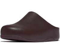 Fitflop Zoccoli da Donna in Pelle Martellata Shuv, Cioccolato, 37 EU