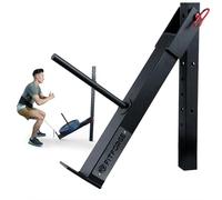 FitForge Belt Squat Attachment for Rack - Space Saving Power Rack Squat Stand Attachment - Power Cage Squat Rack Add On for Home Gym, Compatible with All Hole Plates, Fits 3x3 Racks (No Belt Included)