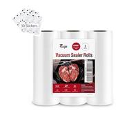 Fitge Sacchetti sottovuoto 170µm 15 x 600 cm, 3 rotoli per tutti i dispositivi sottovuoto, per alimenti, senza BPA, resistenti e resistenti alle infiltrazioni, per sottovuoto