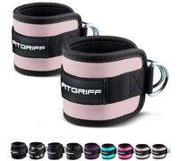 Fitgriff® Cavigliere Cavi Palestra V1 (2 Pezzi)- Attrezzi Fitness da Donna e Uomo per Kick Back, Allenamento dei Glutei, Leg Curl - Ankle Straps Gym (Blush Pink)