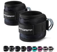 Fitgriff® Cavigliere Cavi Palestra V1 (2 Pezzi)- Attrezzi Fitness da Donna e Uomo per Kick Back, Allenamento dei Glutei, Leg Curl - Ankle Straps Gym (Camo-Black)