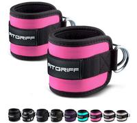 Fitgriff® Cavigliere Cavi Palestra V1 (2 Pezzi)- Attrezzi Fitness da Donna e Uomo per Kick Back, Allenamento dei Glutei, Leg Curl - Ankle Straps Gym (Pink)