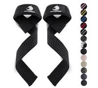 Fitgriff® Straps Palestra - Fascette Sollevamento Pesi - Fasce, Cinghie per Stacchi, Gym, Lifting - Accessori Bodybuilding (X-Small (sotto 16cm Polso), Original Black (Silicone))