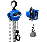 FITHOIST Chain Hoist 12 Ton 1100lbs Capacity 10FT Mini Hand Chain Block Hoist with 2 Heavy Duty Hooks Heavy Duty Pulley Hoist f