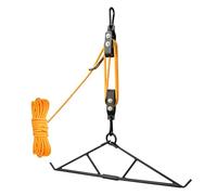 FITHOIST Gancio per cervi, capacità di 317,5 kg, sistema di puleggia con gambrel, per sollevamento di caccia e macellaio, accessori per la caccia ai cervi, regali per la caccia selvaggia per gli