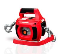 FITHOIST Verricello portatile da 453,6 kg, con cavo metallico in lega di acciaio 1,2 m, per sollevare, trascinare, movimentare, rimorchio, colore rosso